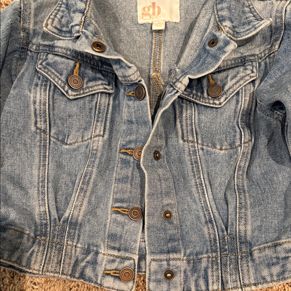GB Girls Blue Denim Jean Jacket - Picture 3 of 4